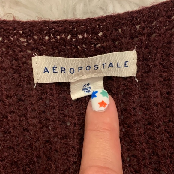 purple long sleeve sweater - Picture 3 of 3